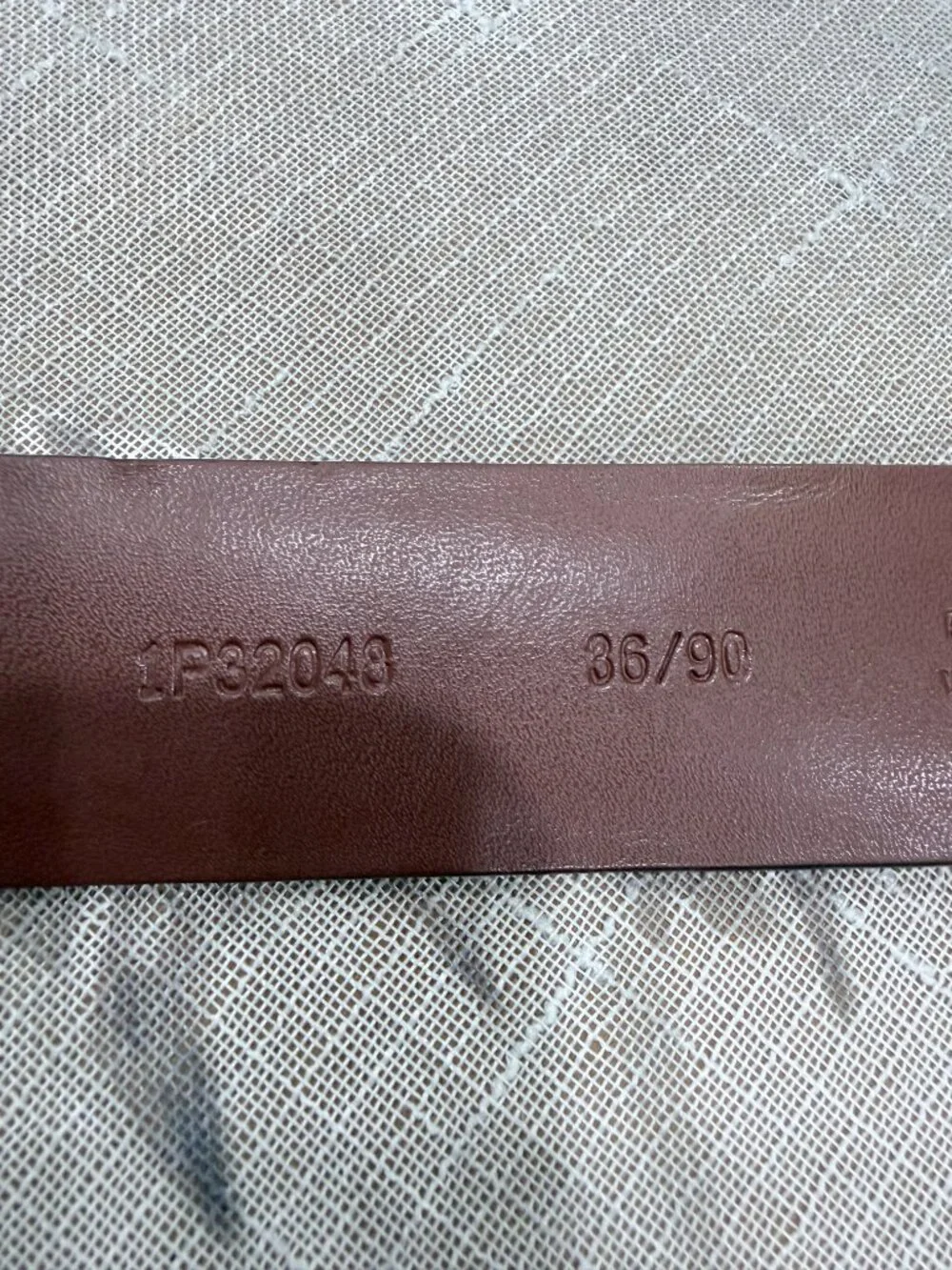 Perry Ellis Men’s Genuine Leather Belt Size 36 Brown Cognac Classic Dress Casual